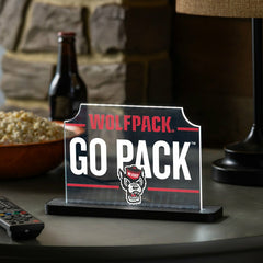 North Carolina State University College Rectangle Desklite LED Decor, Collegiate, Home