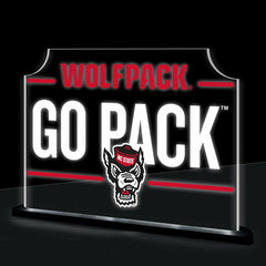 North Carolina State University College Rectangle Desklite LED Decor, Collegiate, Home