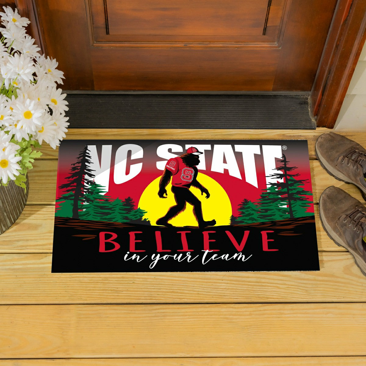 North Carolina State University Bigfoot PVC Mat, 28"x16", Collegiate