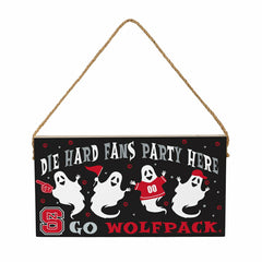 North Carolina State University Halloween Wood Wall Sign, 6x11, Collegiate, Home