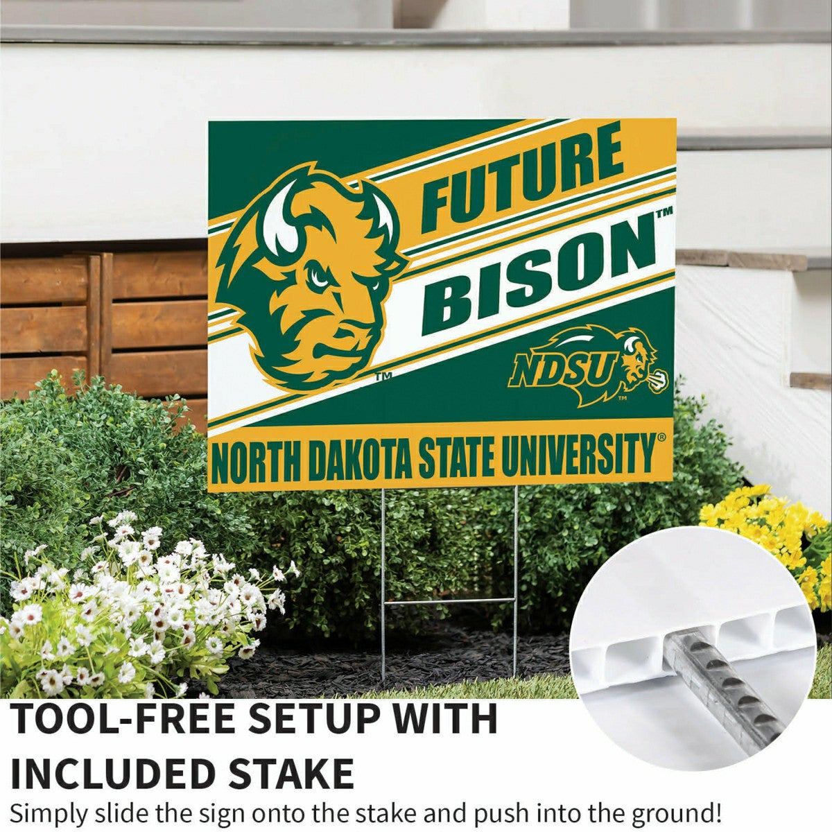 North Dakota State University Coroplast Yard Sign, Future Student, Collegiate, Home