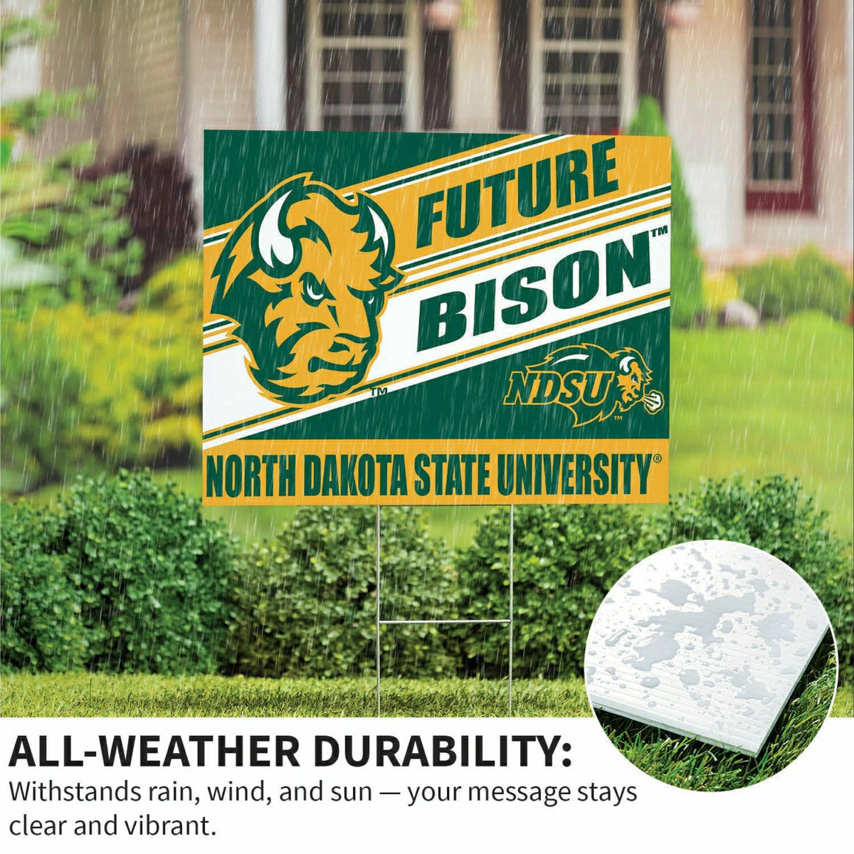 North Dakota State University Coroplast Yard Sign, Future Student, Collegiate, Home