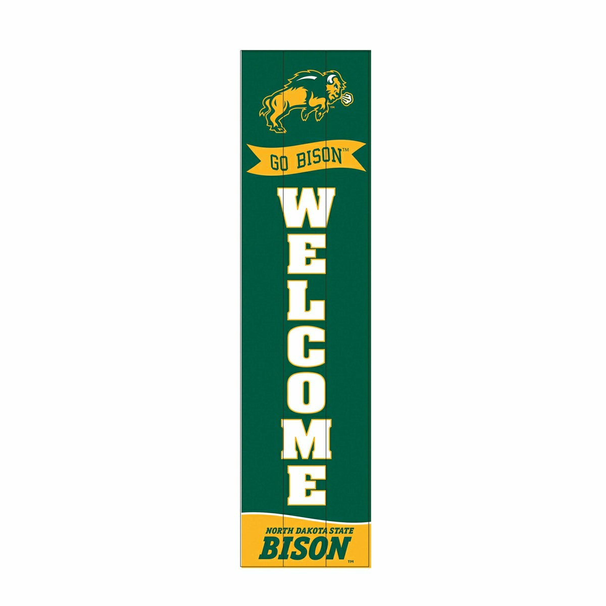 North Dakota State University Large Single Sided Leaner, 46", Collegiate, Home