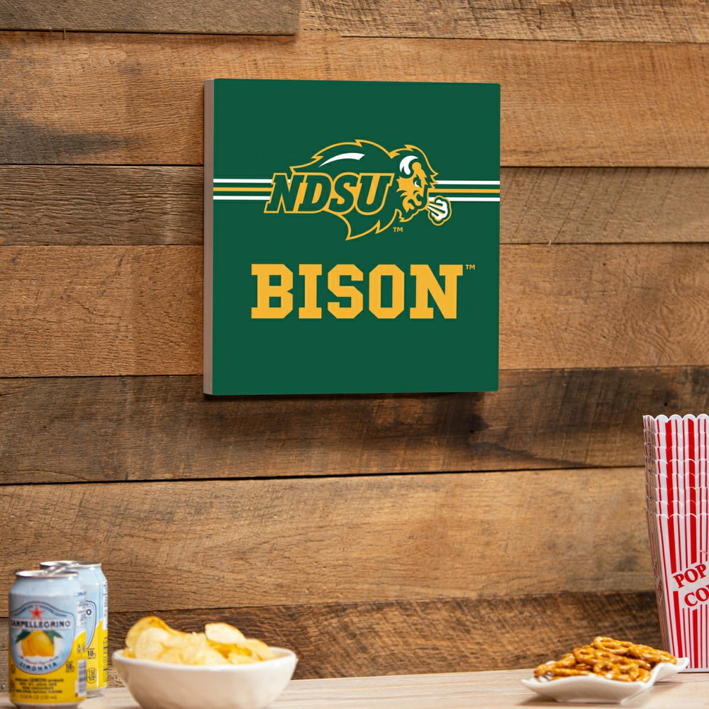 North Dakota State University Wood Wall Sign, 12x12, Collegiate, Home