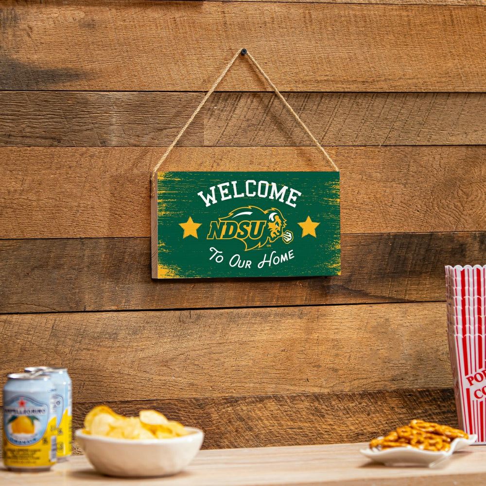 North Dakota State University Wood Wall Sign, 6x11, Collegiate, Home