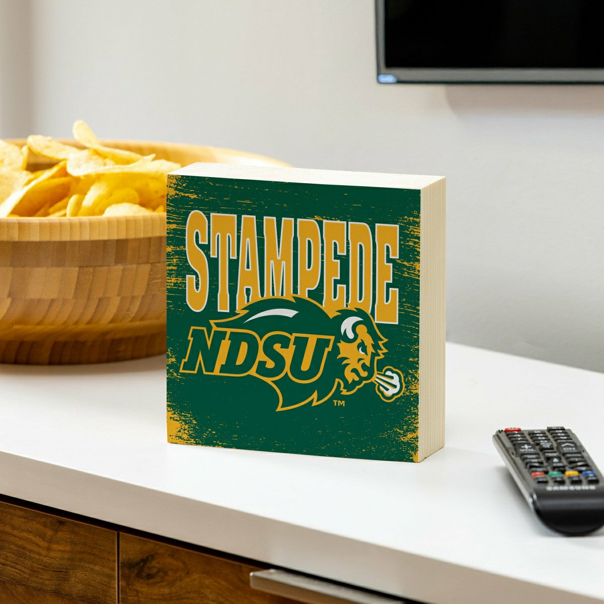 North Dakota State University Plock, Down Home Fans, 6x6, Collegiate, Home