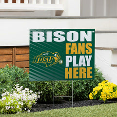 North Dakota State University Coroplast Yard Sign "Fans Play Here", Collegiate, Home