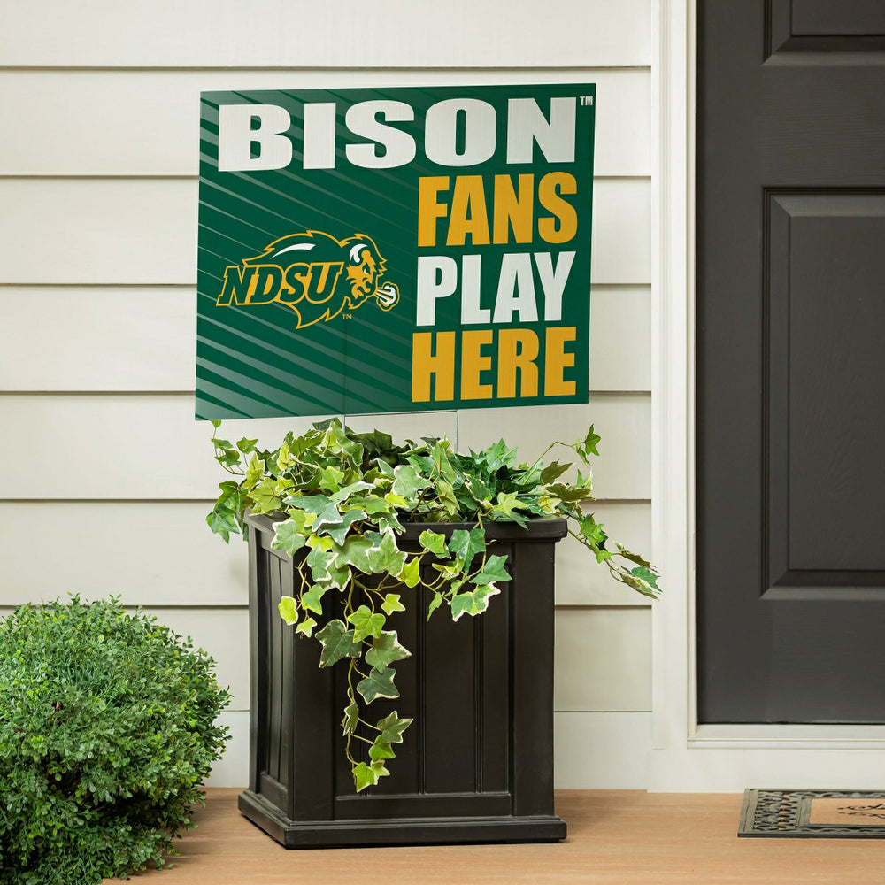 North Dakota State University Coroplast Yard Sign "Fans Play Here", Collegiate, Home