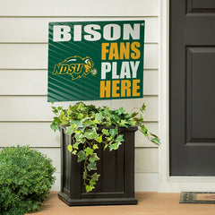 North Dakota State University Coroplast Yard Sign "Fans Play Here", Collegiate, Home