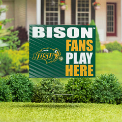 North Dakota State University Coroplast Yard Sign "Fans Play Here", Collegiate, Home