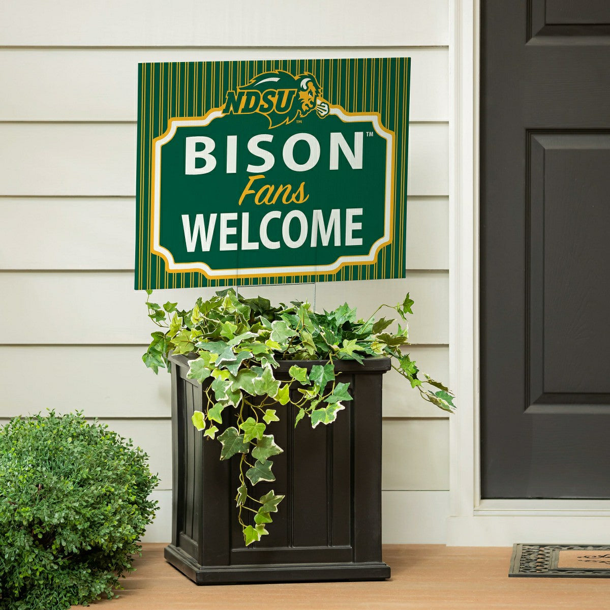 North Dakota State University Coroplast Yard Sign, "Fans Welcome", Collegiate, Home