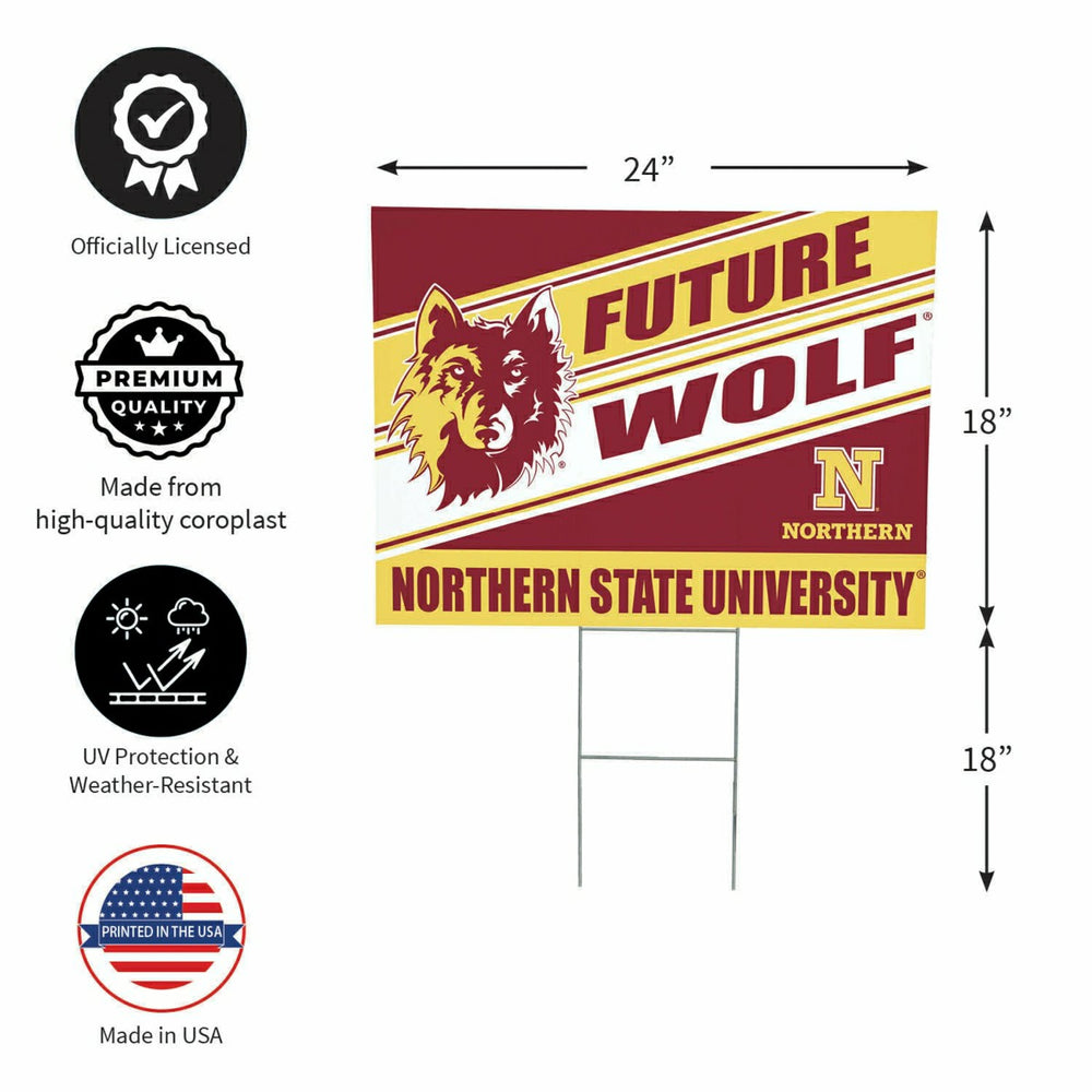 Northern State University Coroplast Yard Sign, Future Student, Collegiate, Home