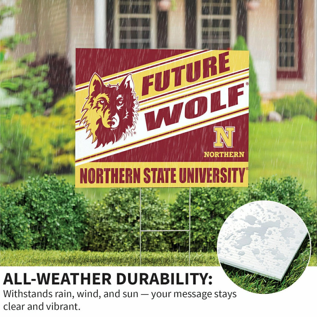 Northern State University Coroplast Yard Sign, Future Student, Collegiate, Home