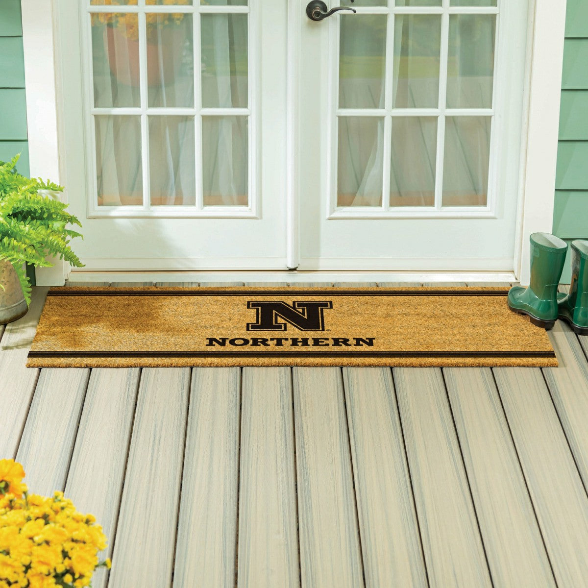 Northern State University Extra Large One Color Coir Mat, 60"x24", Collegiate