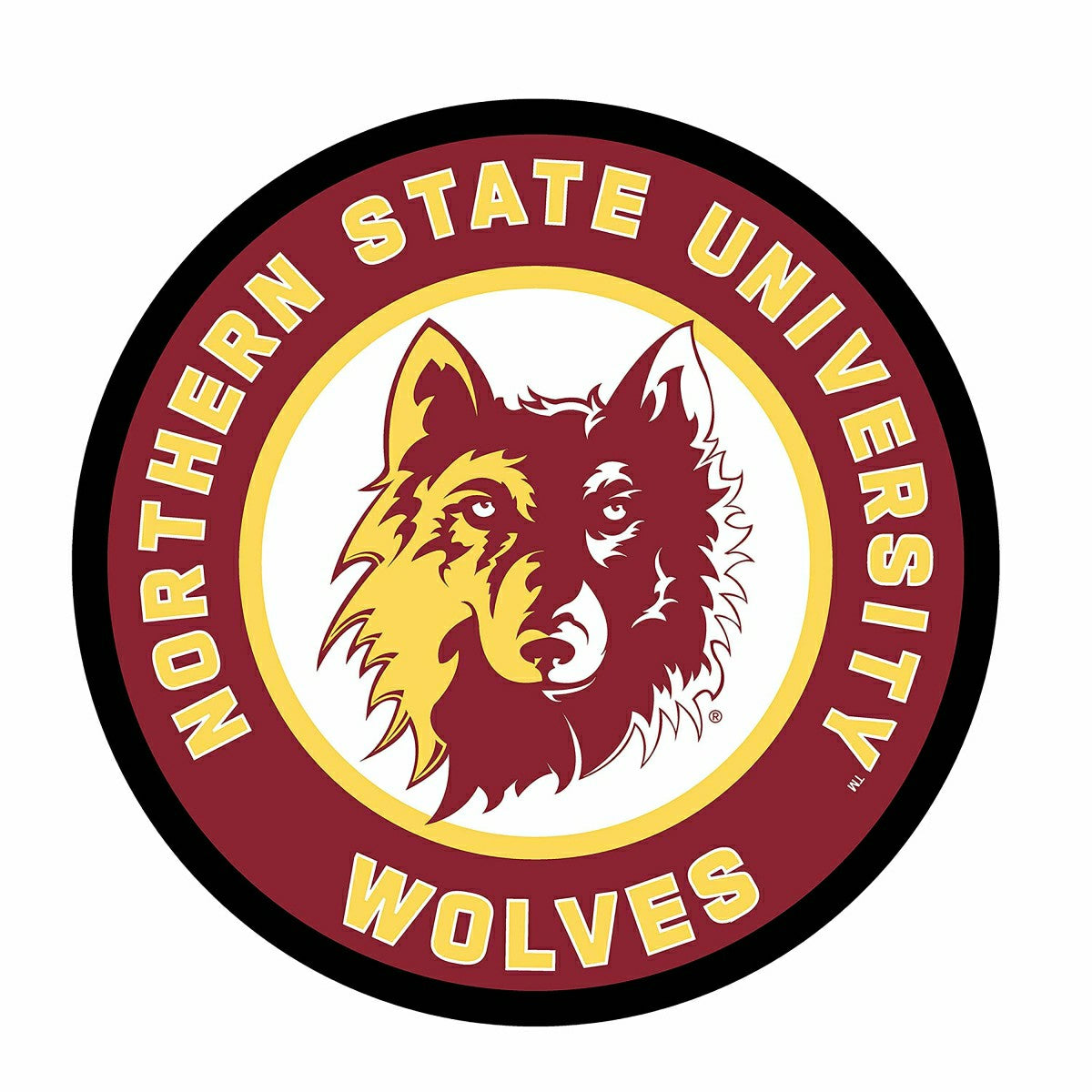 LED Wall Decor, Edgelite, Large Round, College, Northern State Univers, Collegiate, Home