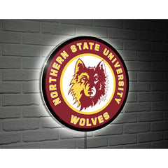 LED Wall Decor, Edgelite, Large Round, College, Northern State Univers, Collegiate, Home