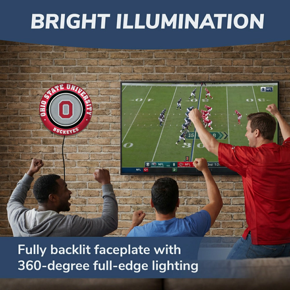 Ohio State University, Metal Lite, Round, Collegiate