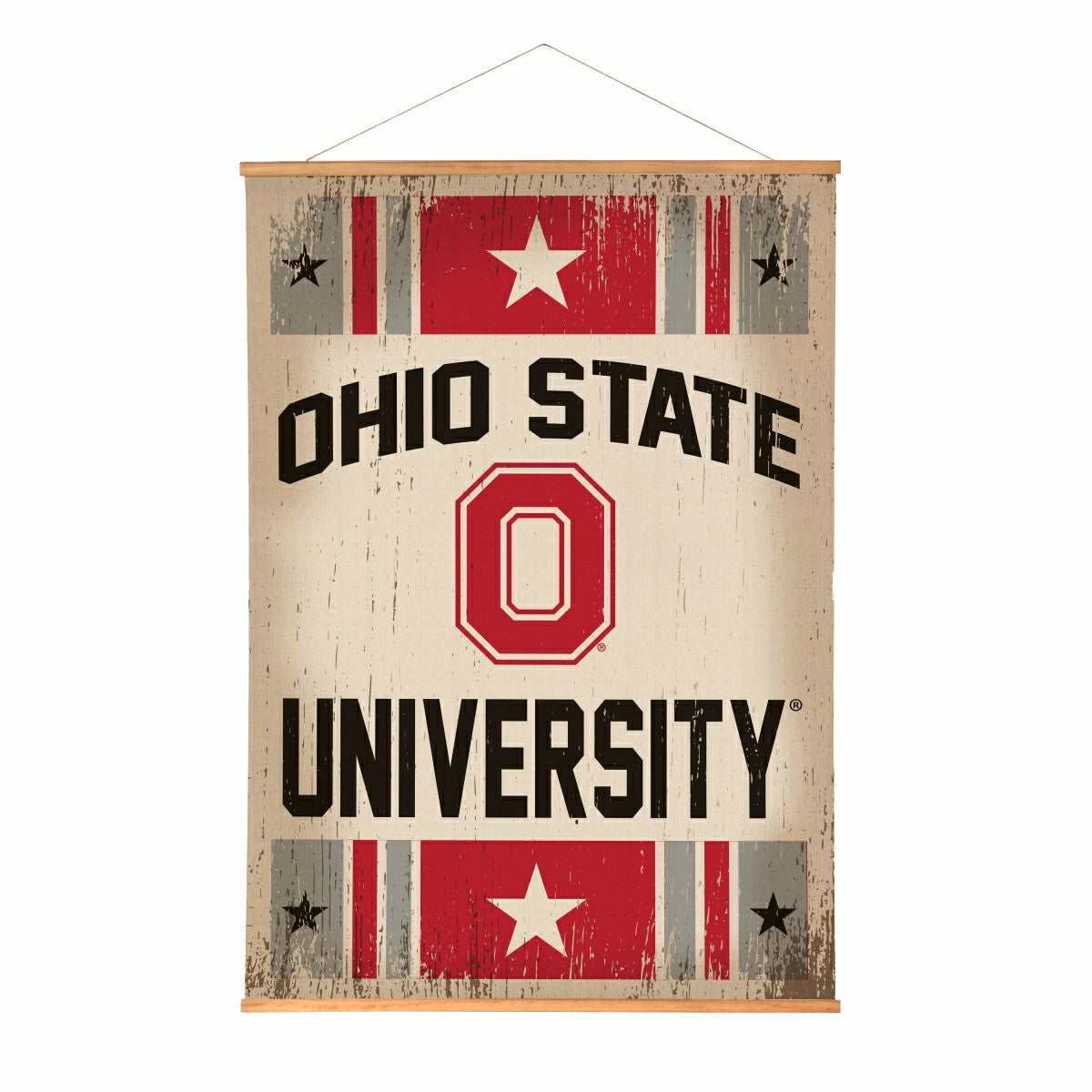 Ohio State University, Canvas Wall Tapestry, Large, 54x36, Collegiate, Home