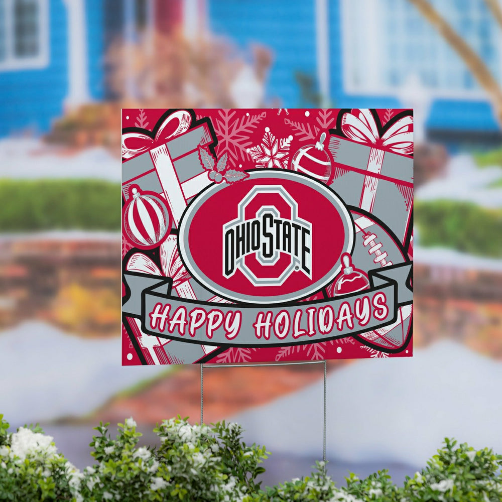 Ohio State University Yard Sign, Holiday, Collegiate, Home