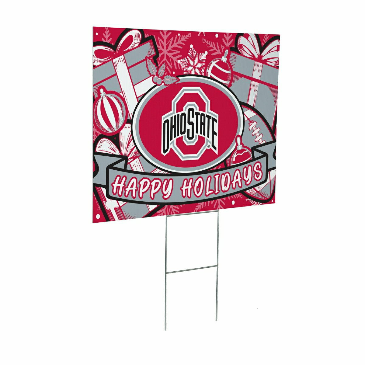 Ohio State University Yard Sign, Holiday, Collegiate, Home