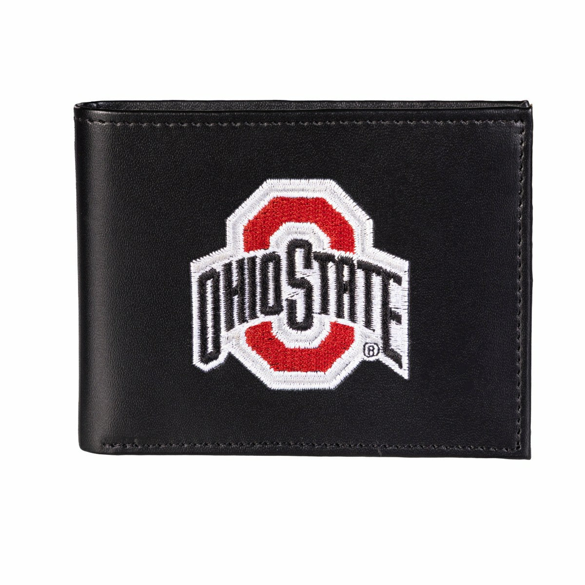 Ohio State University Black Bi-Fold Embroidered Wallet w/ RFID Blocking, Collegiate, Home