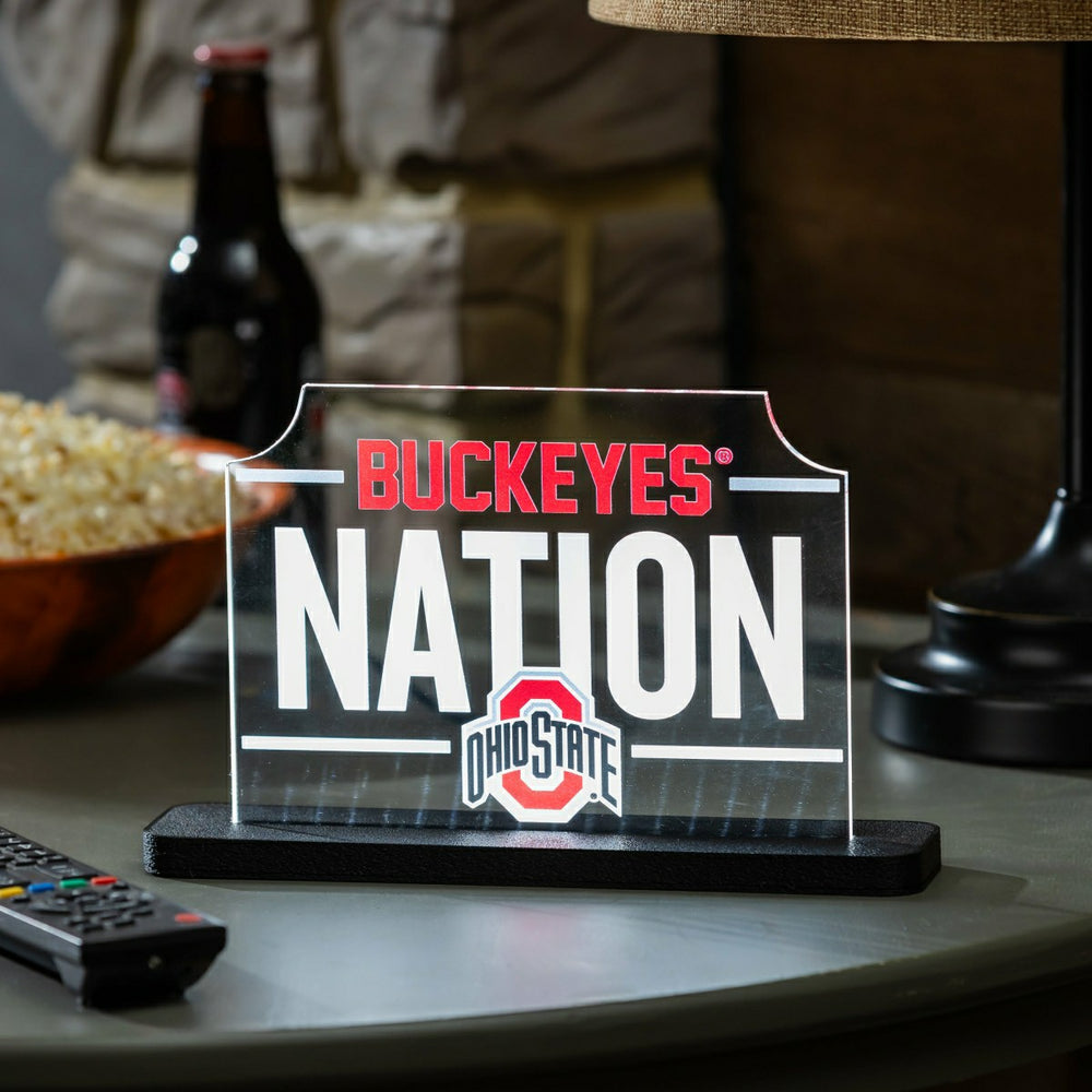 Ohio State University College Rectangle Desklite LED Decor, Collegiate, Home