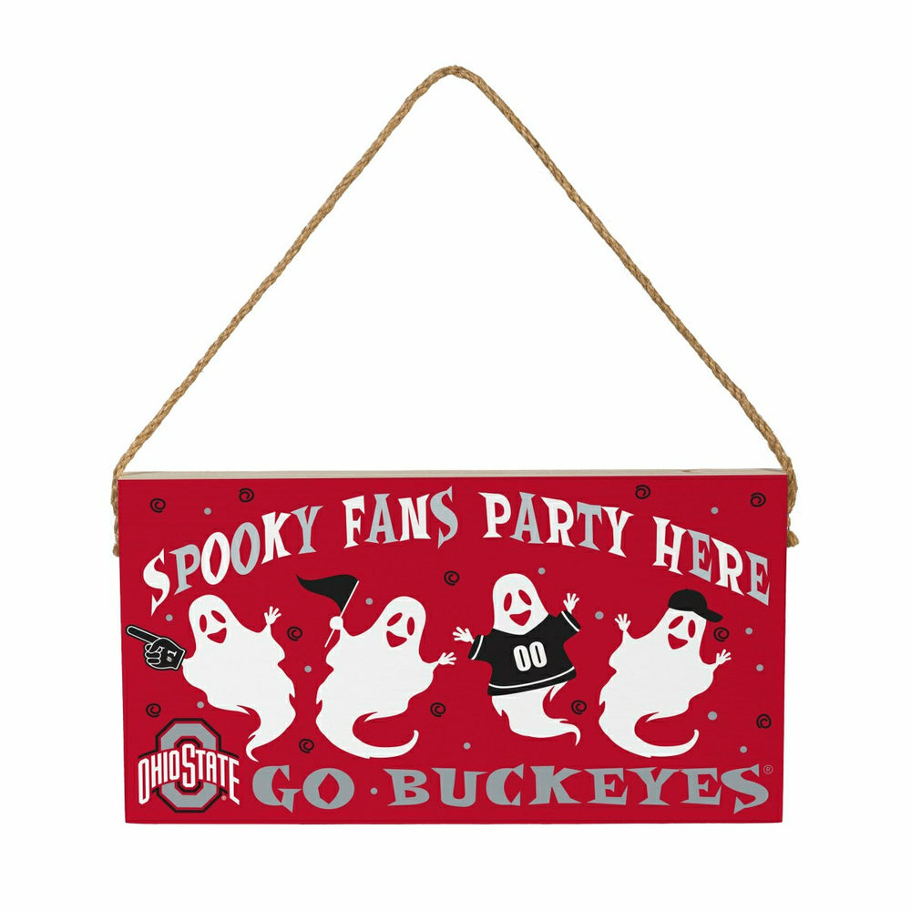 Ohio State University Halloween Wood Wall Sign, 6x11, Collegiate, Home