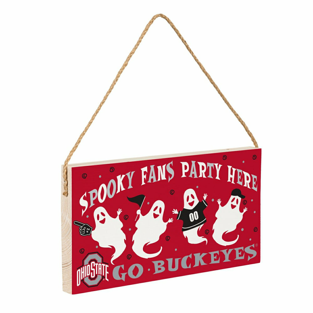 Ohio State University Halloween Wood Wall Sign, 6x11, Collegiate, Home