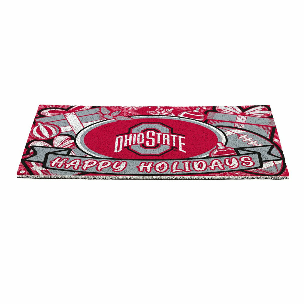 Ohio State University Holiday PVC Mat, 28"x16", Collegiate