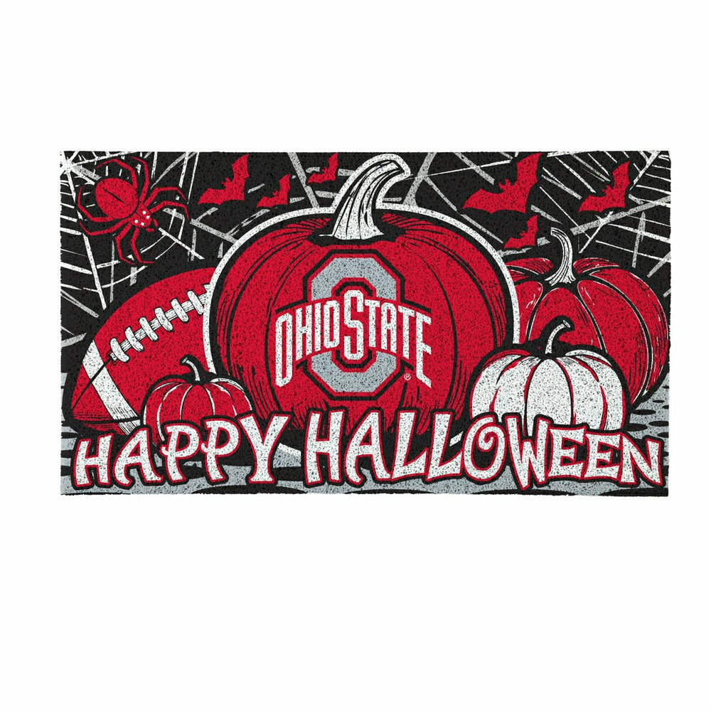 Ohio State University Halloween PVC Mat, 28"x16", Collegiate