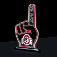 Ohio State University College Foam Finger Desklite LED Decor, Collegiate, Home