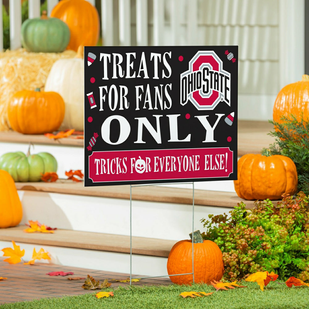 Ohio State University Yard Sign, Halloween Treats for Fans, Collegiate, Home
