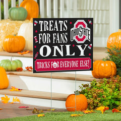 Ohio State University Yard Sign, Halloween Treats for Fans, Collegiate, Home