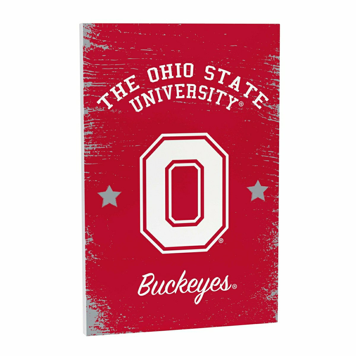 Ohio State University Wood Wall Sign, 16x24, Collegiate, Home
