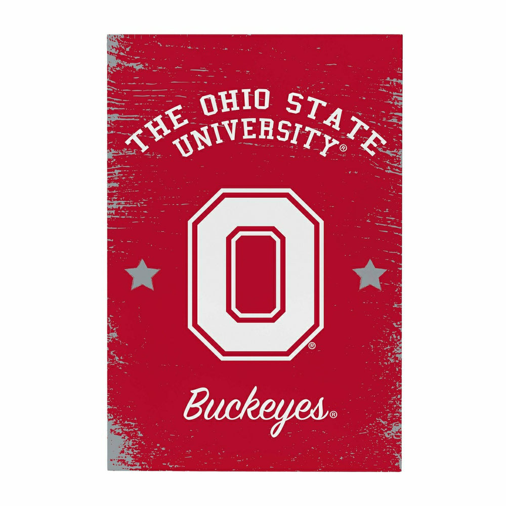 Ohio State University Wood Wall Sign, 16x24, Collegiate, Home