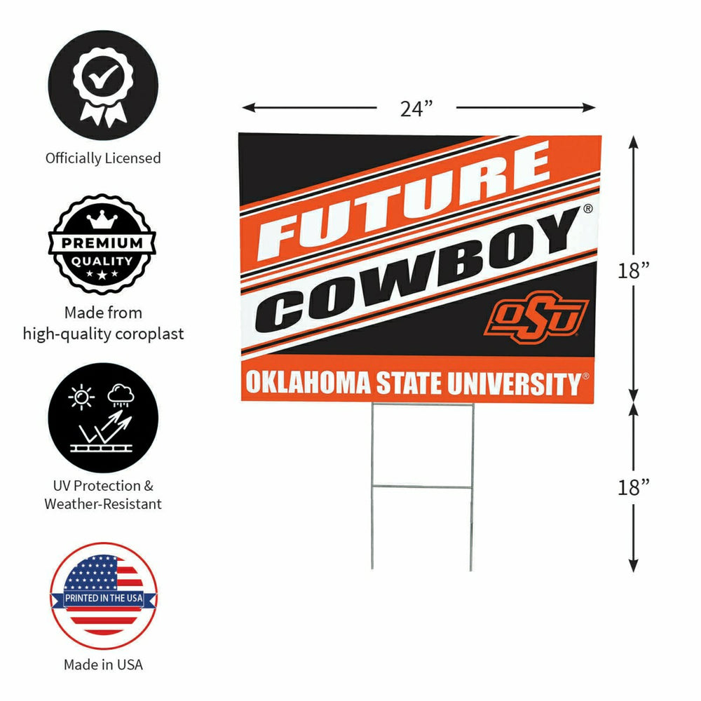 Oklahoma State University Coroplast Yard Sign, Future Student, Collegiate, Home