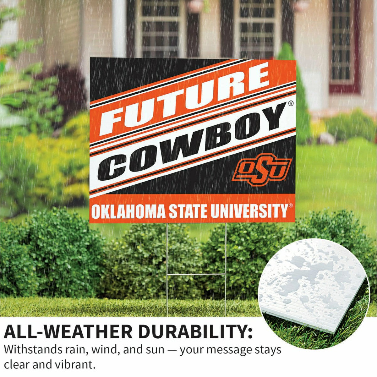Oklahoma State University Coroplast Yard Sign, Future Student, Collegiate, Home