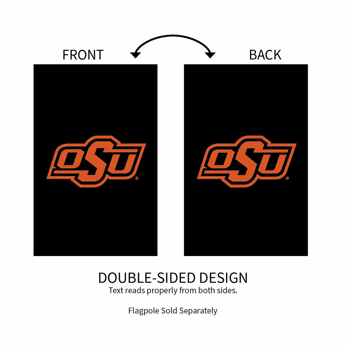 Oklahoma State University Applique House Flag, Collegiate, Home