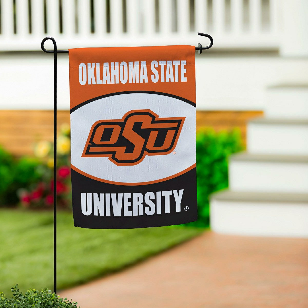 Oklahoma State University Suede Garden Flag, Collegiate, Home