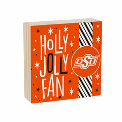 Oklahoma State University Block, Holiday, 6x6, Collegiate, Home