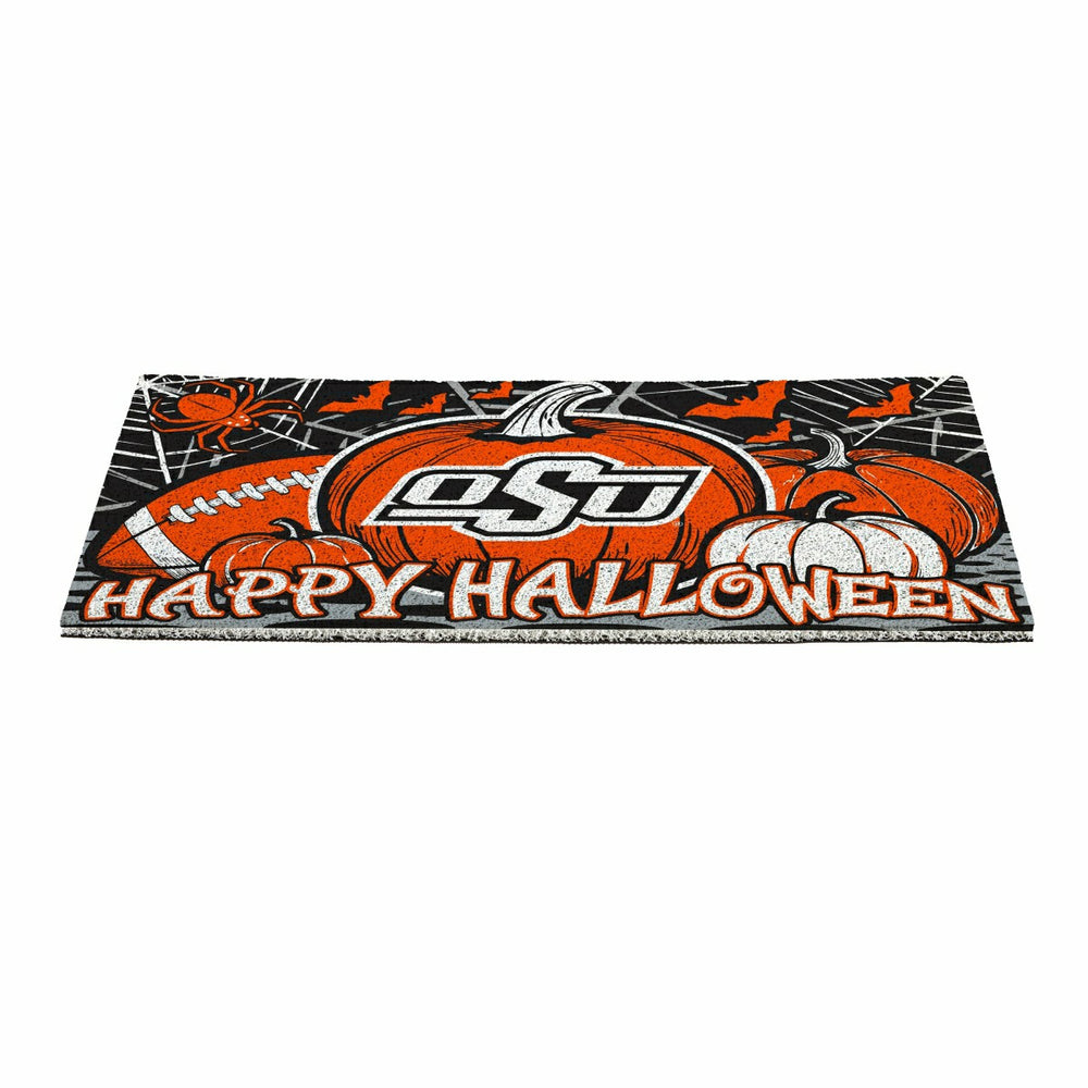 Oklahoma State University Halloween PVC Mat, 28"x16", Collegiate