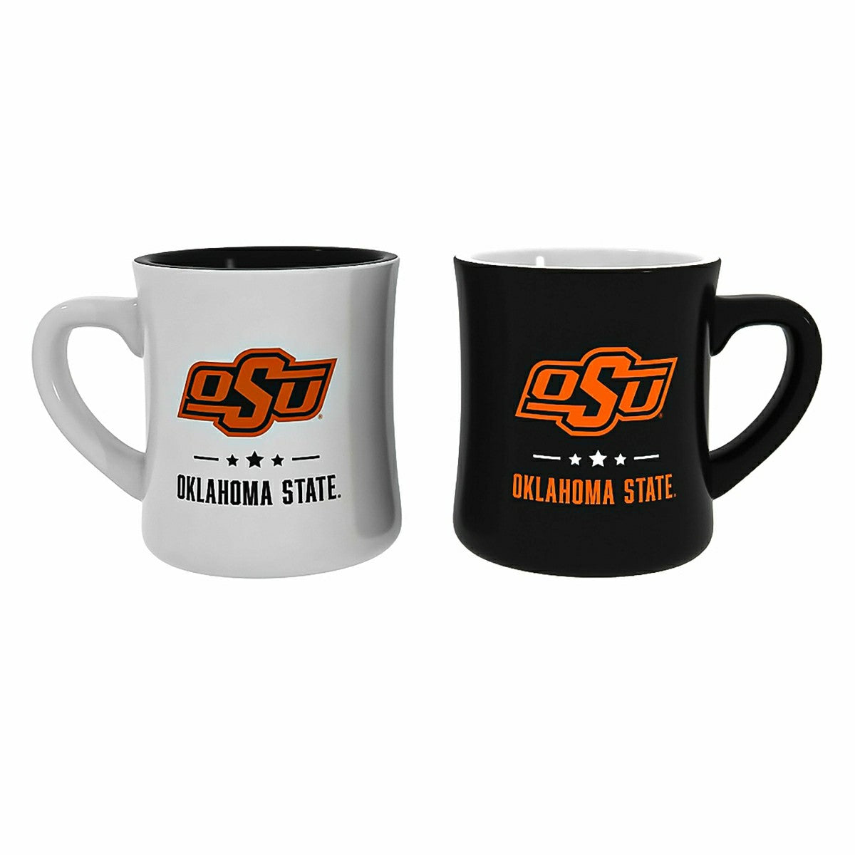 Oklahoma State University 10oz Ceramic Cup Set, 2pc, Collegiate, Home