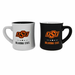 Oklahoma State University 10oz Ceramic Cup Set, 2pc, Collegiate, Home