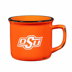 Oklahoma State University Ceramic Camp Cup with Enamel Finish, 14oz, Collegiate, Home