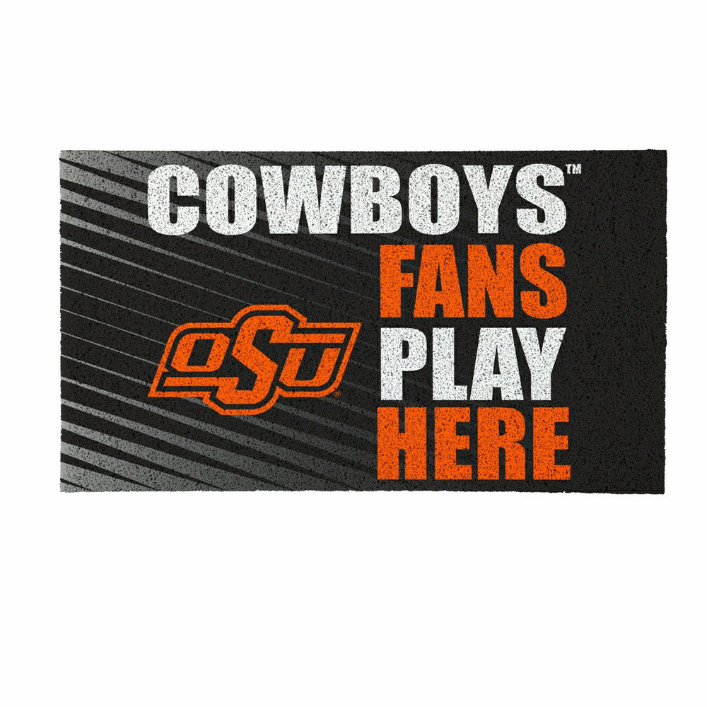 Oklahoma State University Fan Mat, 28"x16", Collegiate