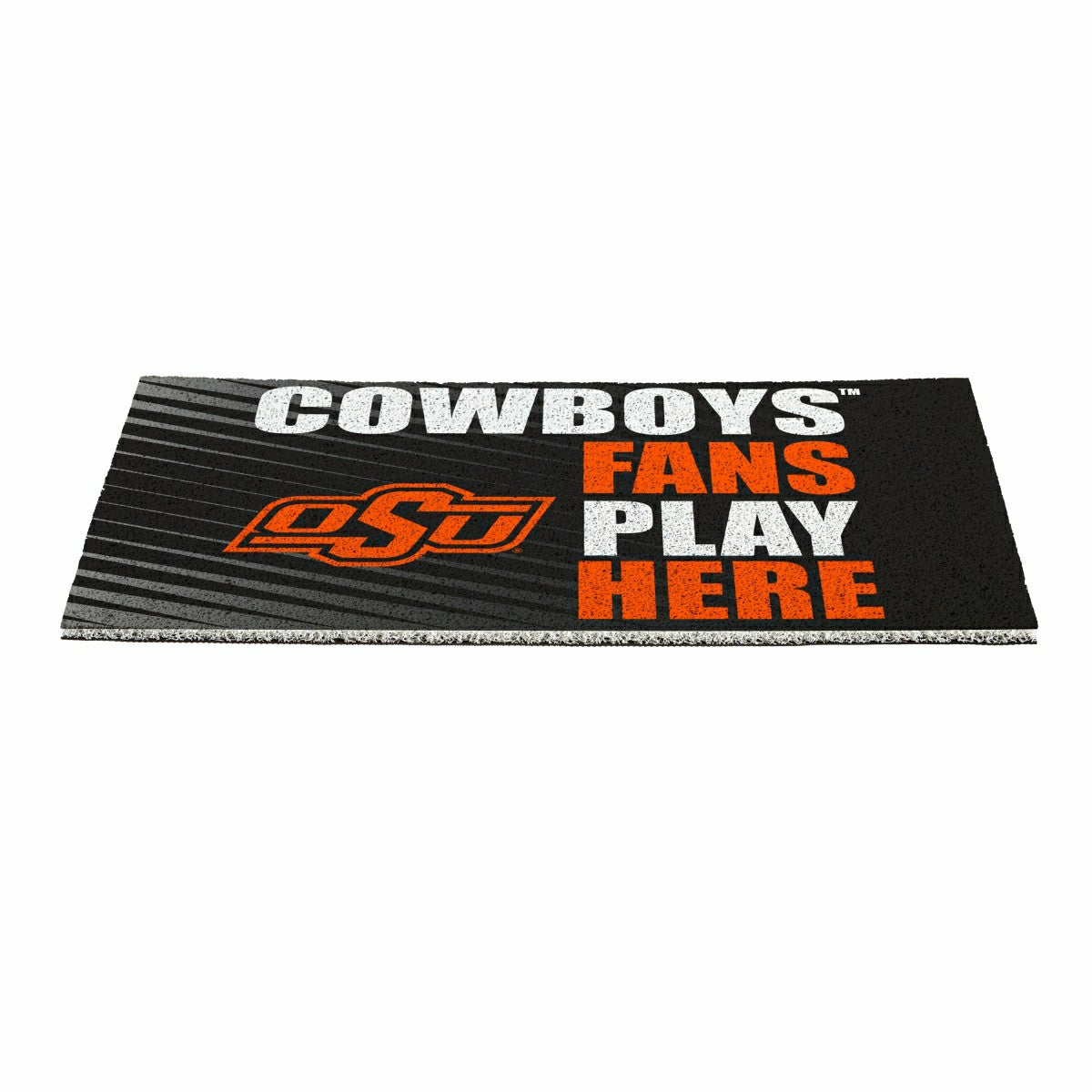 Oklahoma State University Fan Mat, 28"x16", Collegiate
