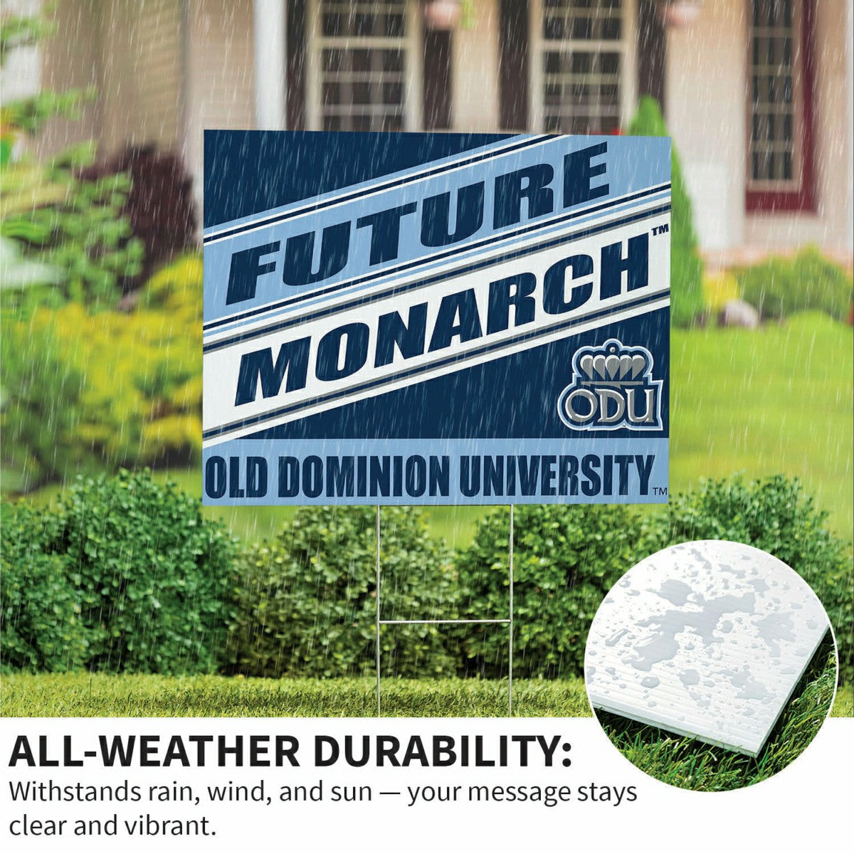 Old Dominion University Coroplast Yard Sign, Future Student, Collegiate, Home