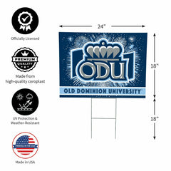 Old Dominion University Yard Sign, Patriotic, Collegiate, Home