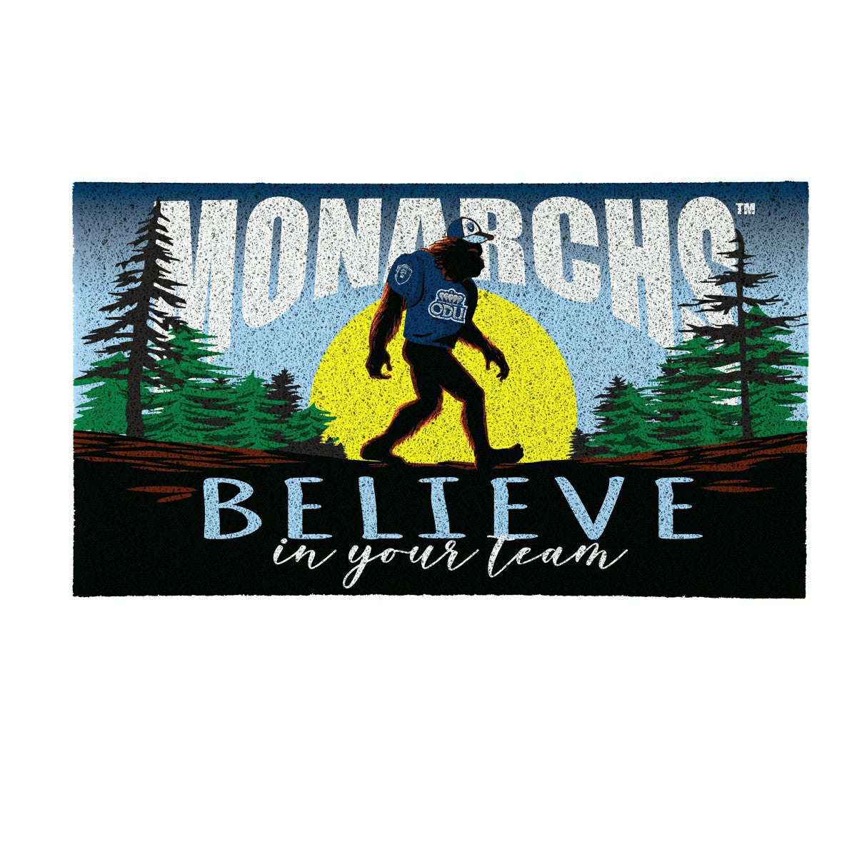 Old Dominion University Bigfoot PVC Mat, 28"x16", Collegiate