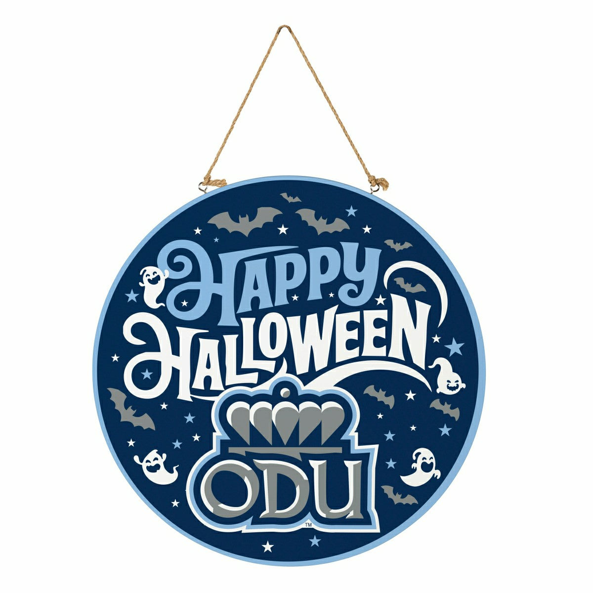 Old Dominion University Halloween Round Door Décor with Hanging Rope, , Collegiate, Home